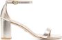 Stuart Weitzman Nudistcurve 75 Block Sandal Beige Dames - Thumbnail 1