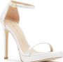 Stuart Weitzman Nudist Disco Hoge Hak Sandalen White Dames - Thumbnail 1