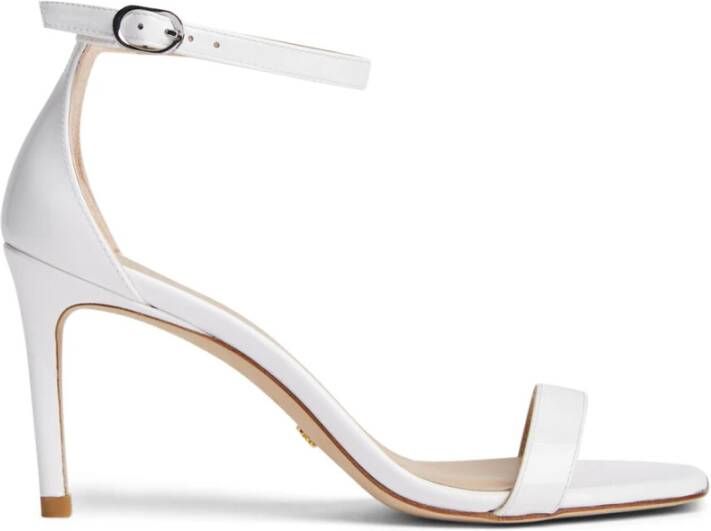 Stuart Weitzman Nunakedcurve 85 Sandaal White Dames