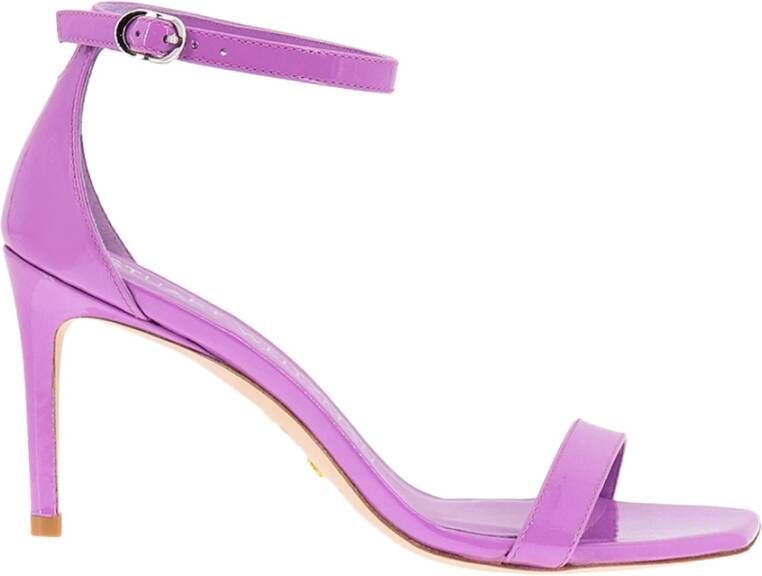 Stuart Weitzman Paarse Hoge Hak Sandalen Ss23 Purple Dames