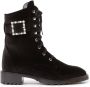 Stuart Weitzman Parel Gesp Mid-Calf Laarzen Black Dames - Thumbnail 5