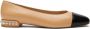 Stuart Weitzman Parel Platte Ballerina`s Beige Dames - Thumbnail 1