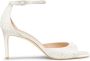 Stuart Weitzman Parelversierde vierkante-teensandaal Beige Dames - Thumbnail 1