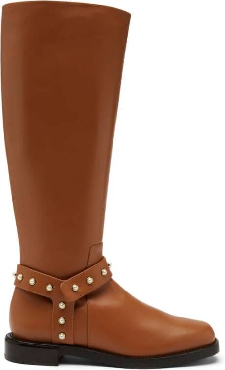 Stuart Weitzman Pearl Moto Laarzen Brown Dames