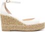 Stuart Weitzman Peep Toe Sleehak Platte Schoenen White Dames - Thumbnail 1