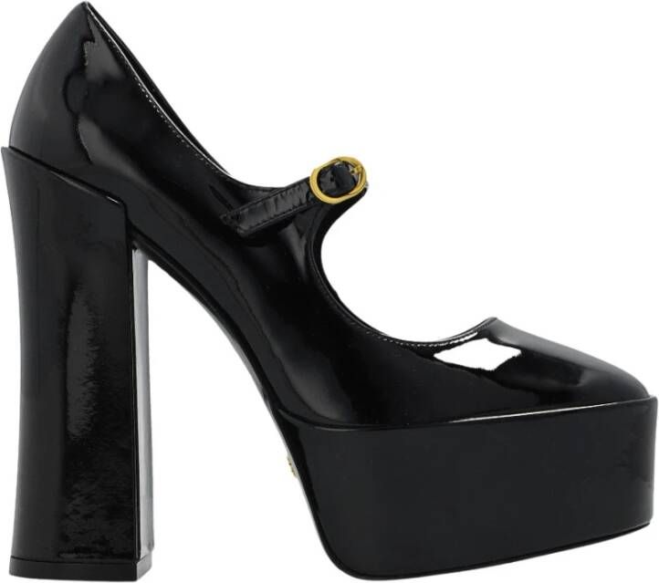 Stuart Weitzman Skyhigh 145 Mary Jane Platform Pump Zwart Dames