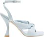 Stuart Weitzman Playa Ankle Strap 100 Sandal Blauw Dames - Thumbnail 1