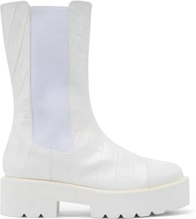 Stuart Weitzman Presley Ultralift Laars White Dames