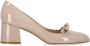 Stuart Weitzman Roze Leren Decollete met Strik Detail Pink Dames - Thumbnail 1