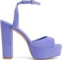 Stuart Weitzman Ryder II Platform Sandaal Blue Dames - Thumbnail 1