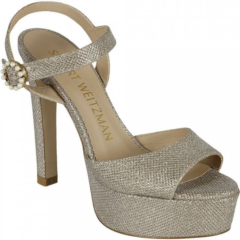 Stuart Weitzman Rhinestone Piper Pumps Sandalen Pink Dames