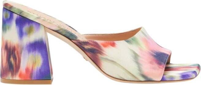 Stuart Weitzman Flareblock Slide Hakken Muiltjes Multicolor Dames