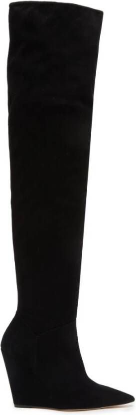 Stuart Weitzman Saloon 100 Sleehaklaarzen Black Dames