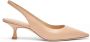 Stuart Weitzman Sculpturale Kitten Heel Slingback Pomp Beige Dames - Thumbnail 1