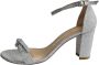 Stuart Weitzman Sprankelende Bow Sandalen Gray Dames - Thumbnail 1