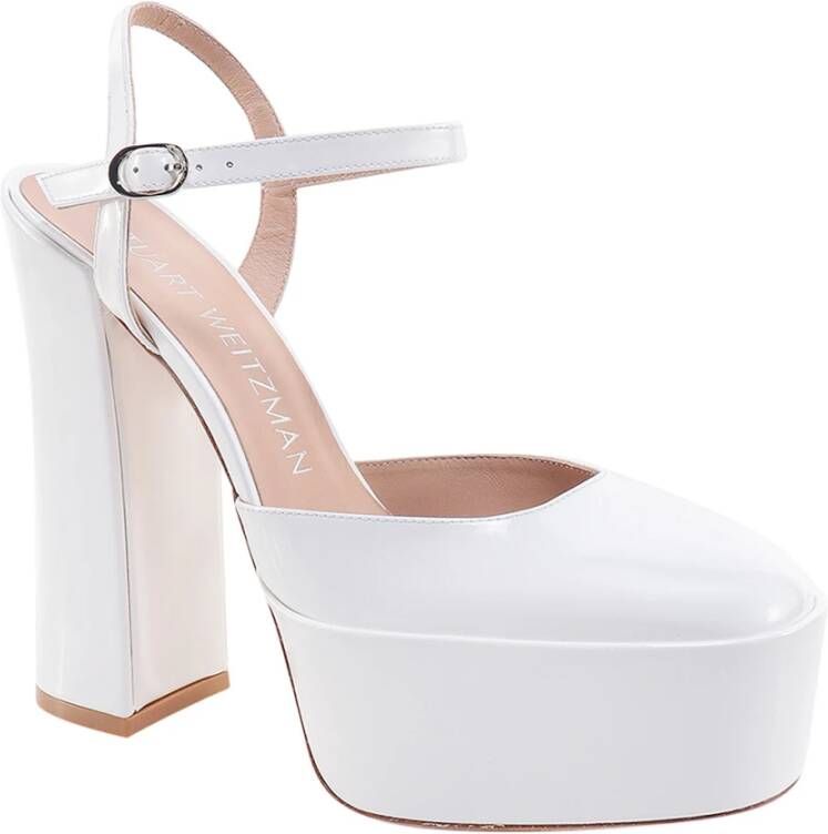 Stuart Weitzman Stijlvolle Hoge Hak Sandalen White Dames