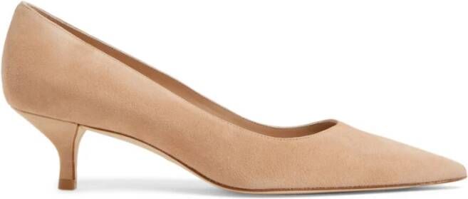 Stuart Weitzman Stijlvolle Kitten Pumps Beige Dames