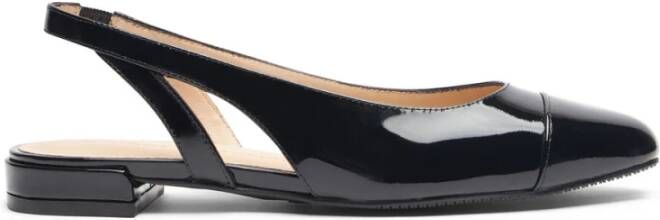 Stuart Weitzman Stijlvolle Slingback Platte Schoenen Black Dames