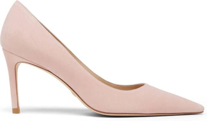 Stuart Weitzman Stijlvolle Suède Pump Pink Dames