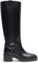 Stuart Weitzman Stoere Moto-geïnspireerde Kniehoge Laars Black Dames - Thumbnail 7