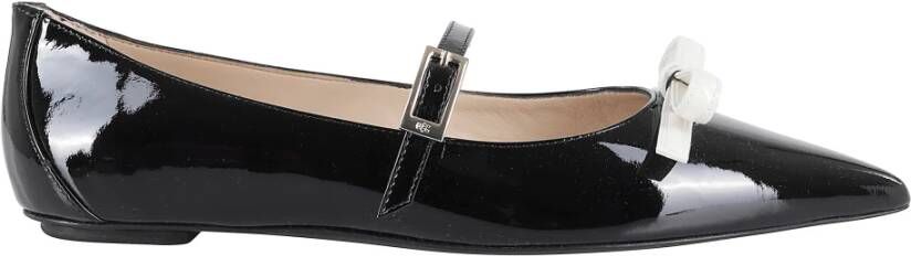 Stuart Weitzman Strik Mary Jane Platte Schoenen Black Dames