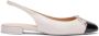 Stuart Weitzman Strik Slingback Platte White Dames - Thumbnail 1