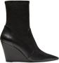 Stuart Weitzman Verhoog je stijl met Wedge 85 Sock Bootie Black Dames - Thumbnail 1