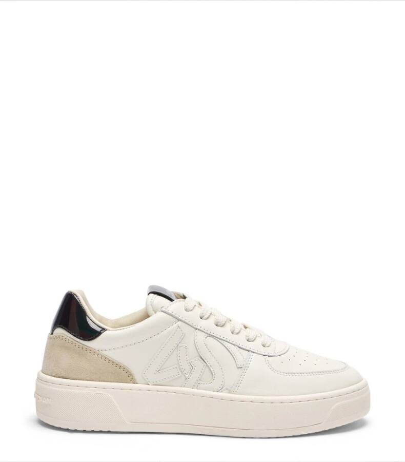 Stuart Weitzman SW Courtside Monogram Sneaker White Dames