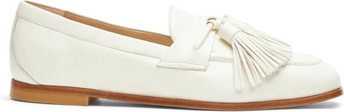 Stuart Weitzman Tassel Loafer Beige Dames