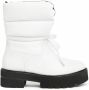 Stuart Weitzman Wit Zwart Ultralift Btie Leren Laarzen White Dames - Thumbnail 5