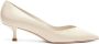 Stuart Weitzman V-Cut Pointed-Toe Pump White Dames - Thumbnail 1