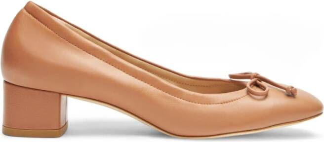 Stuart Weitzman Verhoogde Ballet Pump Schoen Beige Dames