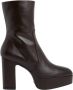 Stuart Weitzman Verhoogde Platform Zip Bootie Zwart Dames - Thumbnail 1