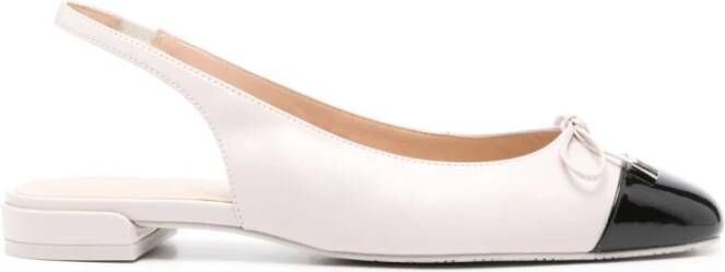 Stuart Weitzman Witte Ballerina Schoenen voor Vrouwen White Dames