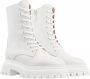 Stuart Weitzman Witte Lace-Up Bootie met Platform White Dames - Thumbnail 1