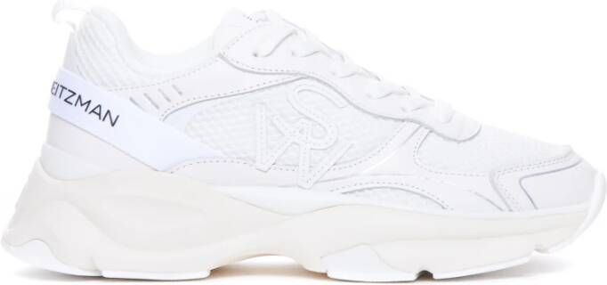 Stuart Weitzman Witte Sneakers voor Vrouwen White Dames