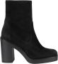 Stuart Weitzman Zip Bootie voor vrouwen Black Dames - Thumbnail 1