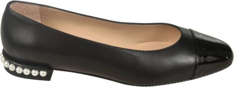 Stuart Weitzman Zwarte Ballerina van Black Dames