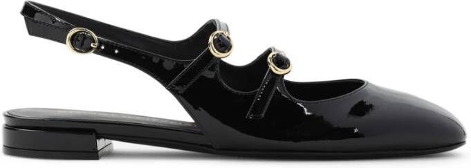 Stuart Weitzman Zwarte Ballerina's Elegante Chic Stijl Black Dames