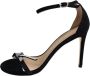 Stuart Weitzman Zwarte Bow Sandalen met Strass Detail Black Dames - Thumbnail 1