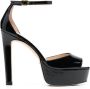 Stuart Weitzman Zwarte Patentleren Hoge Hak Sandalen Black Dames - Thumbnail 1