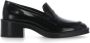 Stuart Weitzman Zwarte Eco Leren Loafers Vierkante Neus Black Dames - Thumbnail 1