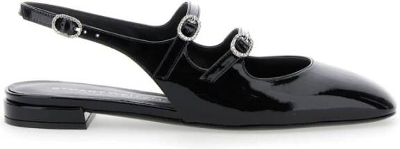 Stuart Weitzman Zwarte Hak Slingback Schoenen Black Dames