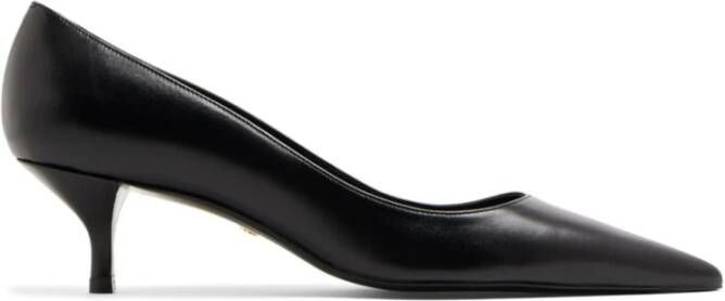 Stuart Weitzman Zwarte Kitten Heel Pump Zwart Dames