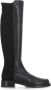 Stuart Weitzman Zwarte Leren en Stoffen Dameslaarzen Black Dames - Thumbnail 1