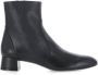 Stuart Weitzman Zwarte Leren Enkellaarsjes met Zijrits Black Dames - Thumbnail 1