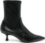 Stuart Weitzman Zwarte Leren Kitten Heel Laarzen Black Dames - Thumbnail 5