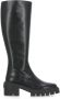 Stuart Weitzman Zwarte Leren Laarzen Ronde Neus Rits Black Dames - Thumbnail 1