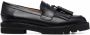 Stuart Weitzman Zwarte leren mocassins met kwastjes Black Dames - Thumbnail 1