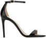 Stuart Weitzman Zwarte leren Nudist sandalen 10cm hak Black Dames - Thumbnail 1